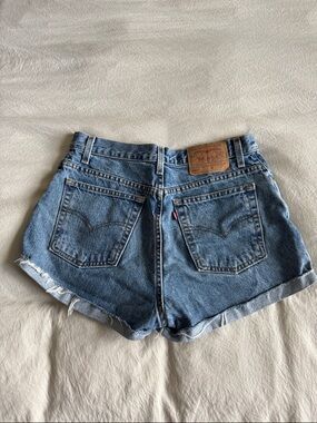 Levi's Vintage Women's Light Blue High Waisted Denim Cutoff Shorts